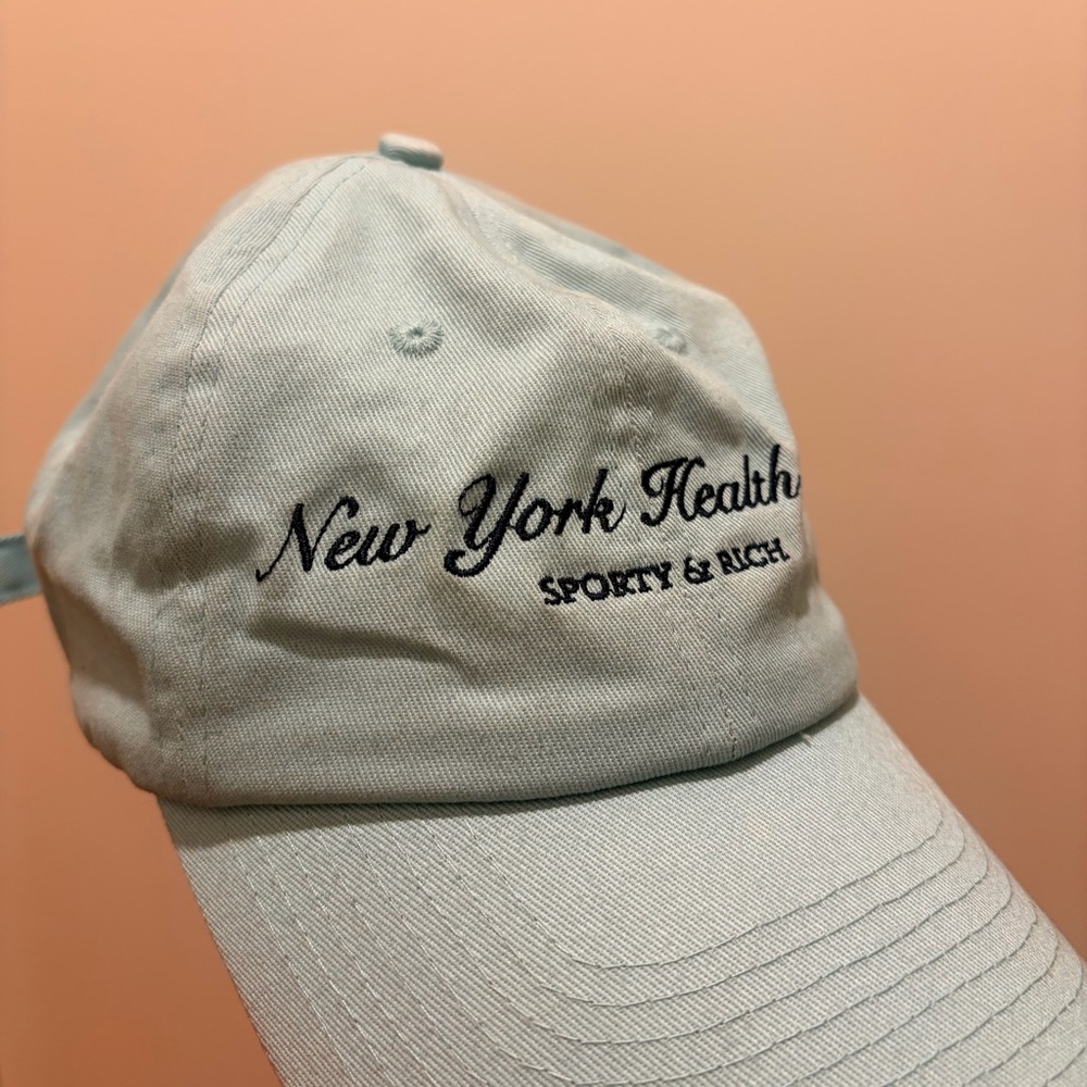 Sporty & Rich - NY Health Club Hat (H2O/Navy) - Picture 2 of 5